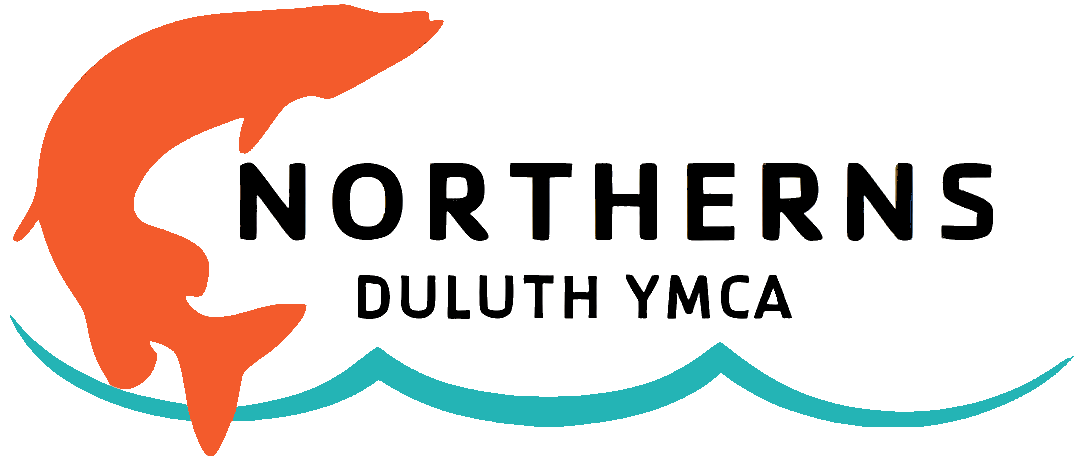 Northerns Duluth YMCA Logo, picture of pike and wave